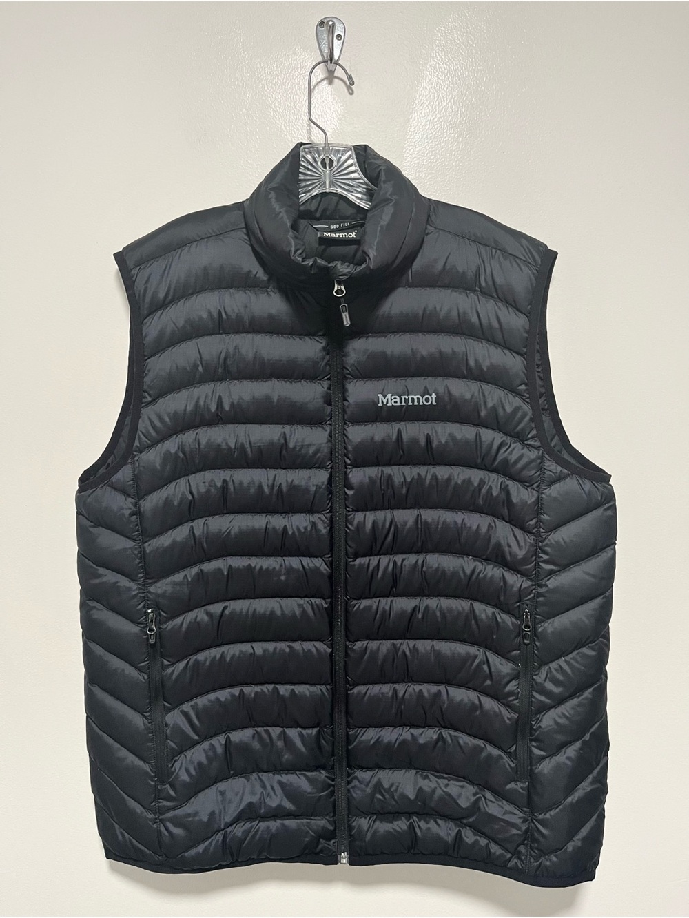 Marmot 600 Down Fill Tullus Puffer Vest Black Full Zip Men’s XL